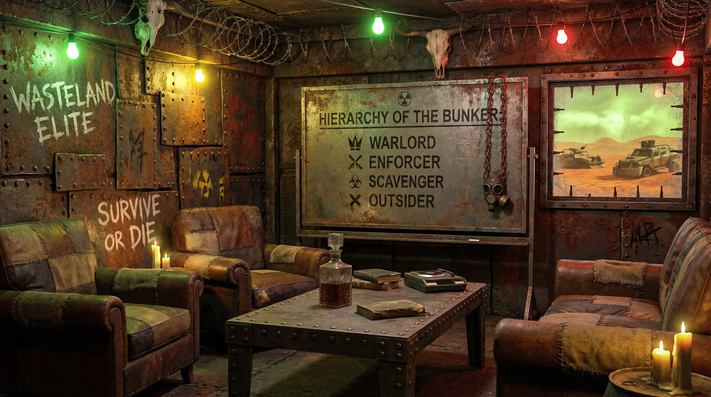 方舟避难所VIP休息室展示不同等级的幸存者军衔